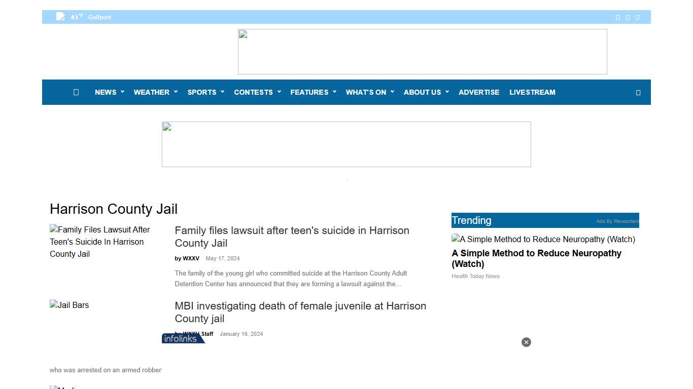 harrison county jail Archives - WXXV News 25