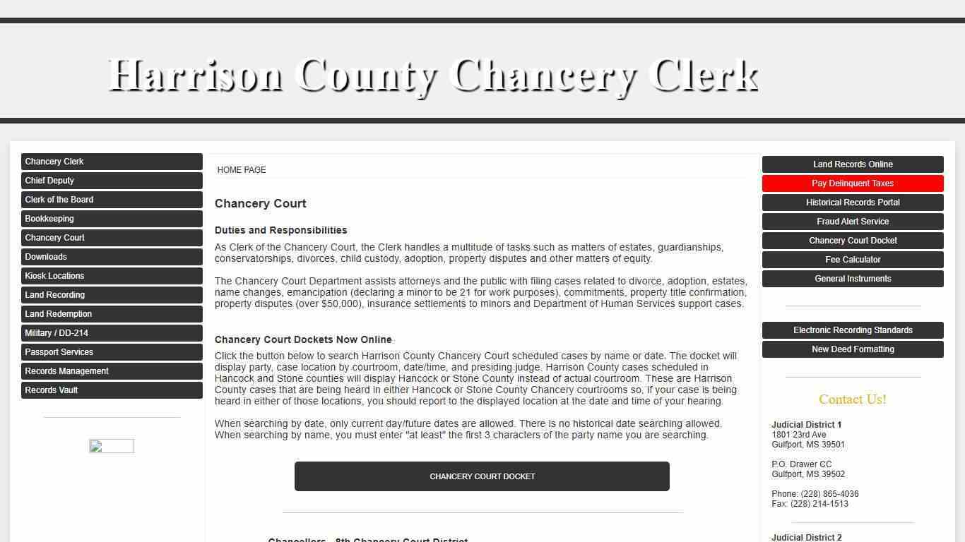 Harrison County, Mississippi Chancery Clerk